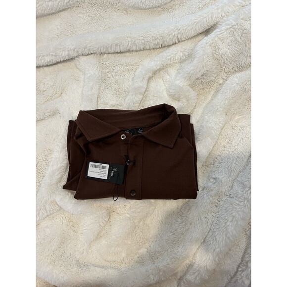 FG Tech‎ Large Men's Shirt Polo Golf Swan Made In USA Fairway & Greene - Picture 5 of 5